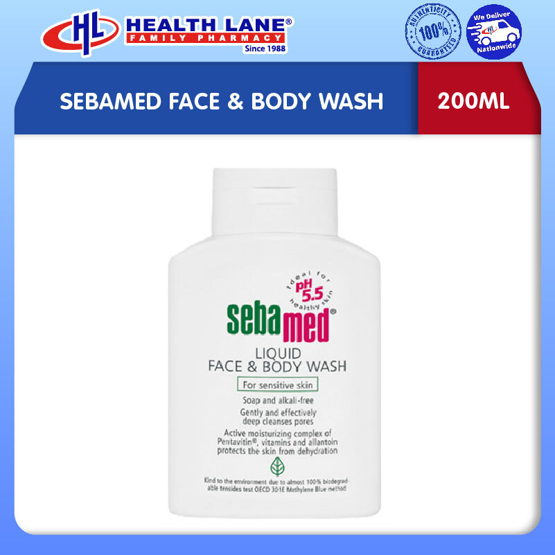 SEBAMED FACE & BODY WASH (200ML)